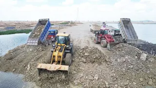 Supreme SWAMP Landfill Secret Technology Wheel Loader Bulldozer Dump Truck Moving Stone Dirt