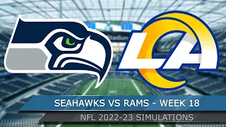 Seattle Seahawks vs Los Angeles Rams - NFL Week 18 Full Game Highlights - Madden 23 Sim