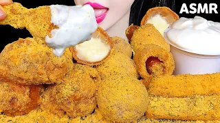 ASMR CHEESE BALLS, FRIED CHICKEN 뿌링클 먹방 치즈볼, 뿌링핫도그, 치킨 EATING SHOW MUKBANG NO TALKING