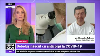 O mamă cu COVID a născut un bebeluș cu anticorpi - Digi24