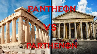A Comparison of the Roman Pantheon and the Greek Parthenon