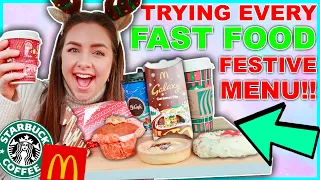 Trying EVERY Fast Food Christmas Menu Item