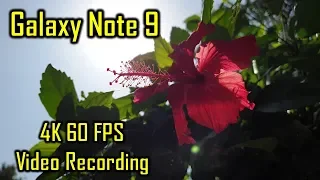 Galaxy Note 9 - 4K UHD 60FPS Video recording in day-light and low-light test