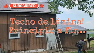 Ruferos en techo de lámina! Principio a fin.