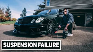 Mercedes E63 AMG Airmatic Suspension Failure (Easy Diagnosis)