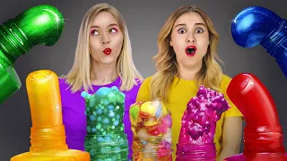 PROBAMOS TRUCOS VIRALES DE TIKTOK || ¡MIEL congelada y trucos graciosos con comida! Por 123 GO! GOLD