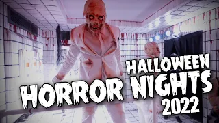 Halloween Horror Nights 2022 at Universal Studios HOLLYWOOD - All Mazes and Scare Zones   4K