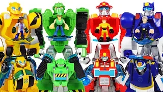 Giant Dinosaurs attack Paw Patrol! Transformers Rescue Bots mech armor suit! Go! - DuDuPopTOY