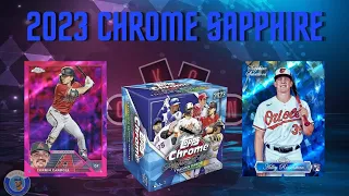 2023 Topps Chrome Sapphire 2 Boxes BEAUTIFUL SET!!  4 HITS From 1 Box!!