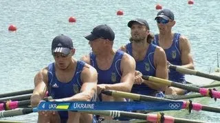 Men's Quadruple Sculls Rowing Heats Replay -- London 2012 Olympics