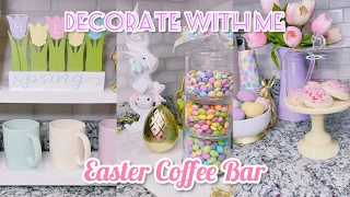 Decorate with Me | Easter Coffee Bar | Spring Decor