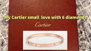 My #Cartier LOVE bracelet , small model with 6 diamonds - review and how to know your size