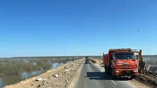 Обстановка на трассе в Тюменской области налаживается! Прошел Омск!!!