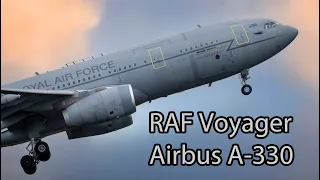 RAF Voyager (A-330) - Cross Wind Training Prestwick Airport [4K/UHD]