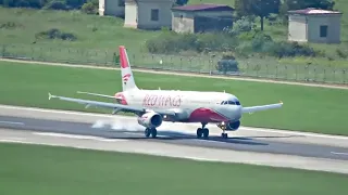 Airbus landing frills. Dance in Sochi.