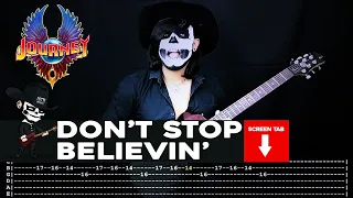 【JOURNEY】[ Don't Stop Believin' ] cover by Masuka | LESSON | GUITAR TAB