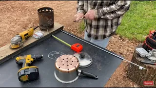 How To Make A Stainless Hobo Stove Out Of A 3qt Pot