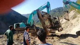 Excavator cable Broken