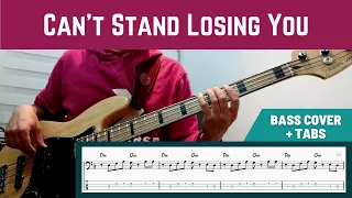 The Police - Can't Stand Losing You (Bass Cover + TAB)