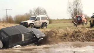 Авто приколы!!! Приколы на джипах!!! Авто трюки!!!