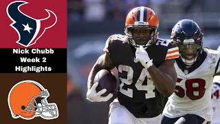 Nick Chubb Highlights vs Texans | NFL Week 2