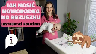 Jak nosić noworodka w pozycji "leniwca" - instruktaż położnej