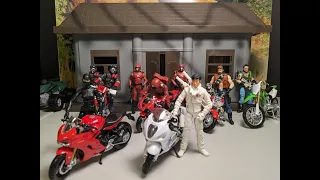 Diorama gi joe 1/18 scale motocycles cool toys