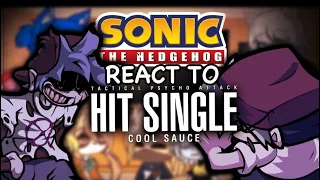 Sonic Characters REACT to Friday Night Funkin VS Hit Single //VS Yourself w/ Herself  // Silly Billy