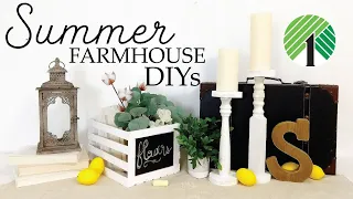 Summer Farmhouse Dollar Tree DIYS | DIY Challenge June 2020 | Farmhouse DIY Decor