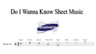 Do I Wanna Know by The Arctic Monkeys - Drum Score (Request #10)