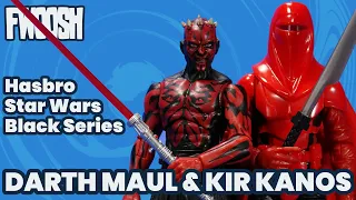 Star Wars Black Series Darth Maul & Kir Kanos Lucasfilm 50th Anniversary Hasbro Action Figure Review