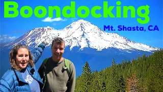 California BOONDOCKING with  EPIC views of Castle Lake from the land, air, and water!