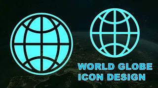 How to create world globe Logo design in Adobe Illustrator 2