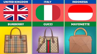 Best Luxury Handbags Brands From Different Countries | Fashion Brands || World Data