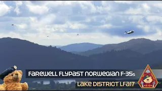 UNBELIEVABLE 4-SHIP FAREWELL FLYPAST RNoAF F-35 LOW LEVEL • LAKE DISTRICT LFA17 DUNMAIL RAISE