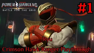 Power Rangers: Battle for the Grid Arcade Mode - Ryu: Crimson Hawk Ranger Story Playthrough Part 1/2