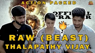 Raw (Beast) - Official Hindi Trailer REACTION! | Thalapathy Vijay ||