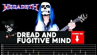 【MEGADETH】[ Dread And Fugitive Mind ] cover by Masuka | LESSON | GUITAR TAB