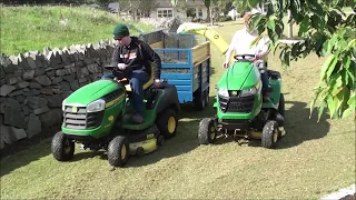 The New John Deere x350 Arrives and The Murray and Connor bros scarifing 2017