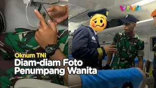GAK MAU NGAKU! Oknum TNI Diam-diam Foto Penumpang Wanita di Kereta