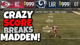 TIED at the Score Limit in Overtime!! WHAT HAPPENS?? Madden 19 Mythbusters