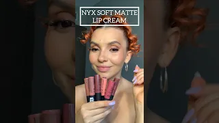 NYX SOFT MATTE LIP CREAM SHADES COMPARISON TUTORIAL / best NYX LIPSTICKS / makeup Tutorial #makeup