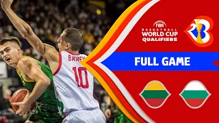 Lithuania v Bulgaria | Full Game - FIBA Basketball World Cup 2023 - European Qualifiers