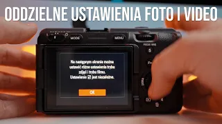 Jak ROZDZIELIĆ USTAWIENIA pod FOTO i VIDEO w aparatach SONY (A7IV, A7SIII, FX3)