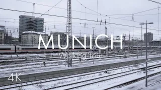 Munich | Snow Walk | Walking Tour | 4K