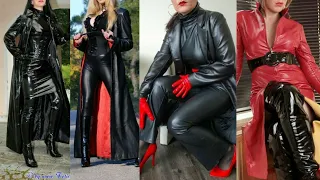 Stunning Long leather power dresses for women and girls