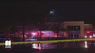 Peachtree City Walmart fire | Firefighters work to douse flames