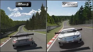 Gran Turismo 6 vs Gran Turismo Sport Beta - Mercedes-Benz SLS AMG GT3 at Nordschleife