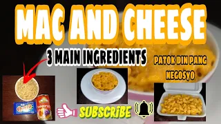 Simple Recipe|Mac & Cheese  3 main ingredients only patok pang negosyo