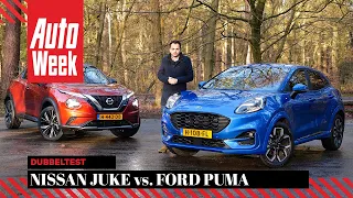 Nissan Juke vs. Ford Puma - AutoWeek dubbeltest - English subtitles